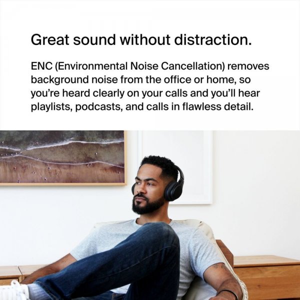 Belkin Langattomat SoundForm Adapt Over-Ear-kuulokkeet, musta