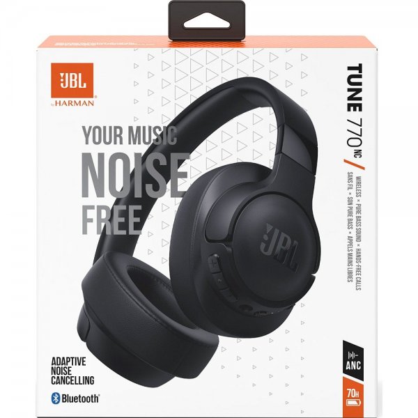 JBL Langattomat Over-Ear Kuulokkeet Tune 770NC Musta