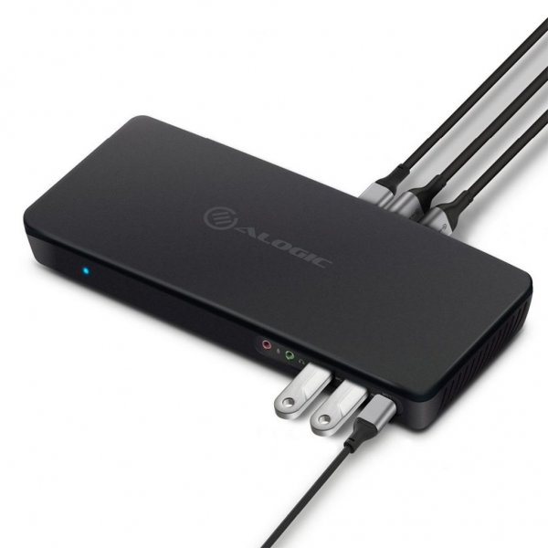 ALOGIC USB-C ja USB 3.0 kolmoisnäyttötelakka 4K & virransyöttö 80W