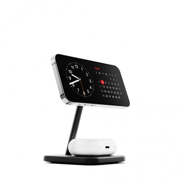 Twelve South Langaton Laturi HiRise 2 Deluxe Qi2 MagSafe Musta