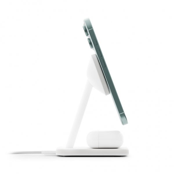 Twelve South Langaton Laturi HiRise 2 Deluxe Qi2 MagSafe Valkoinen