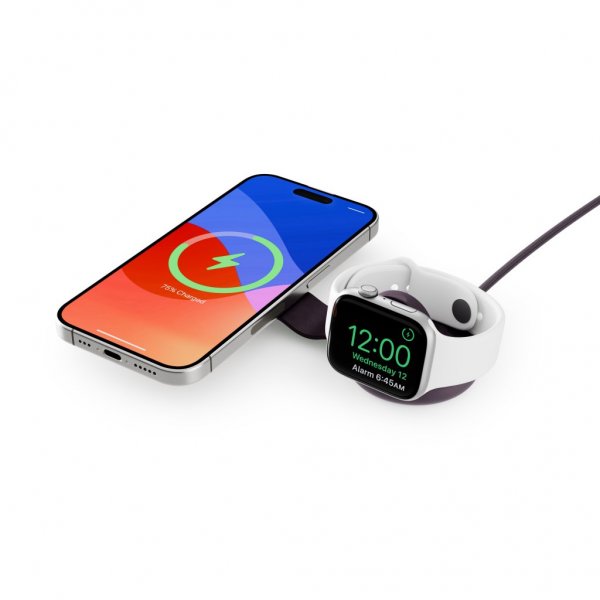Twelve South ButterFly SE 2-in-1 MagSafe-laturi Midnight Plum