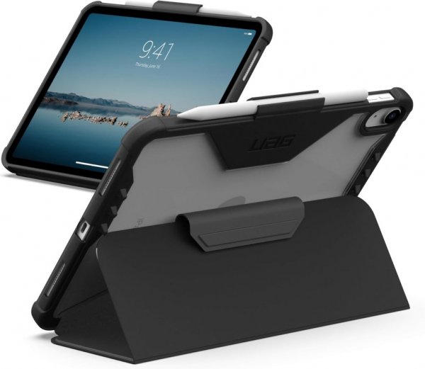Urban Armor Gear (UAG) iPad 10.9 (gen 10)/iPad 11 (A16) kotelo Plyo LT Ice, musta