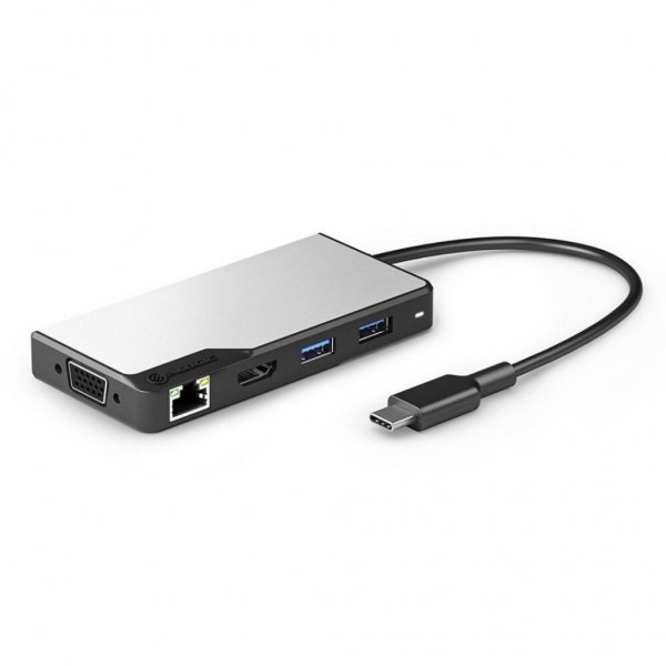 ALOGIC USB-C Fusion MAX 6-in-1-keskitin HDMI. USB. Ethernet ja PD Space Gray