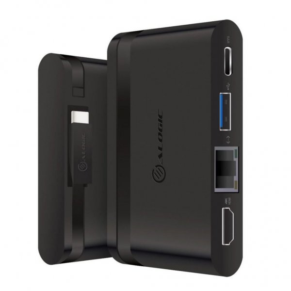 ALOGIC USB-C Travel Dock Essential, 4 porttia, 100 W PD