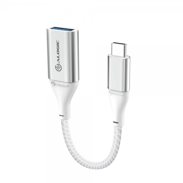 ALOGIC Ultra USB-C–USB-A-adapteri, 15 cm, hopea