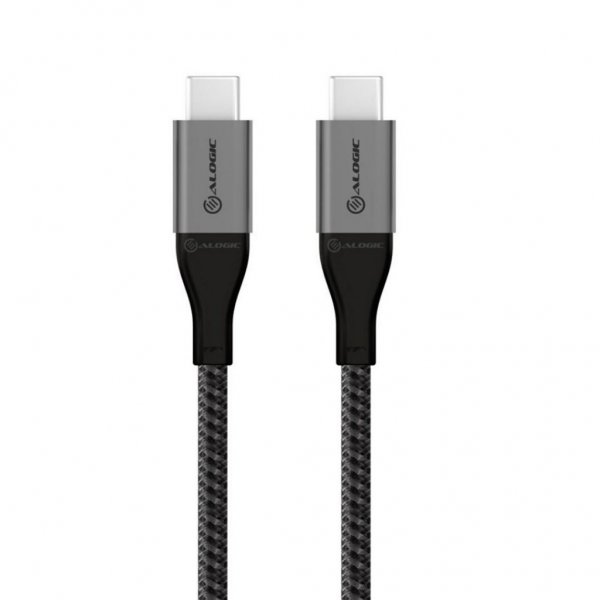 ALOGIC Ultra USB-C–USB-C-kaapeli 5A/480Mbps 30 cm Avaruudenharmaa