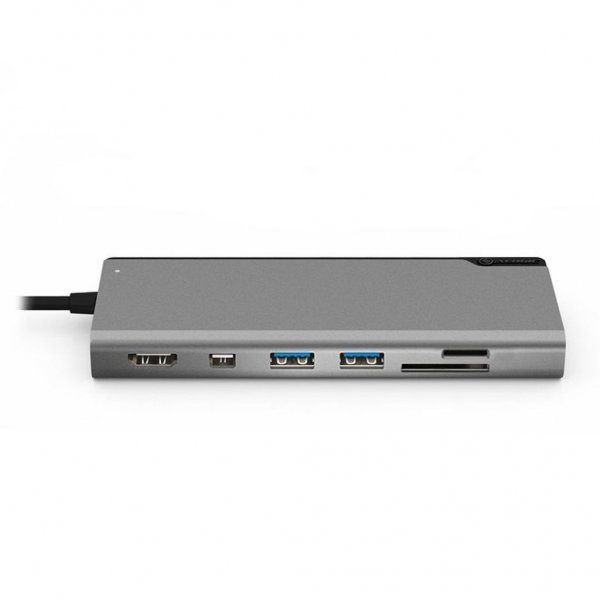 ALOGIC Ultra USB-C Dock PLUS - HDMI. MDP. USB. Ethernet. muistikortinlukija ja 100W PD Space Grey