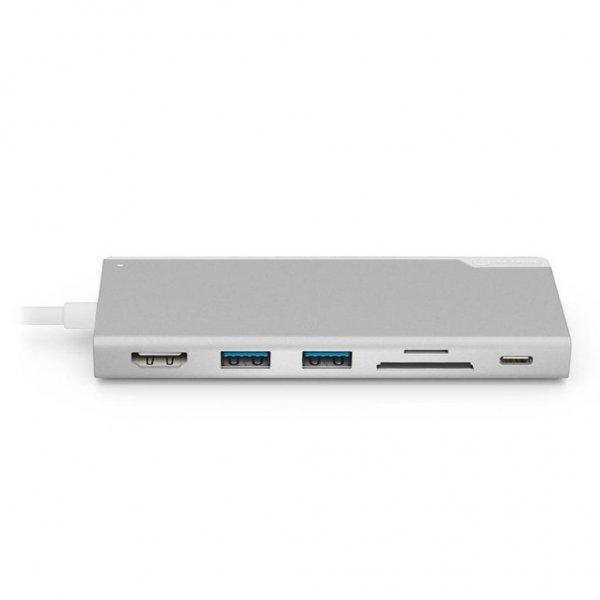 ALOGIC Ultra USB-C -telakointiasema UNI - HDMI. USB. SD-kortti 100W PD Hopea