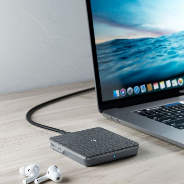 ALOGIC Langaton laturi Qi-lataus 10W - USB-A–USB-C-kaapelilla, avaruudenharmaa