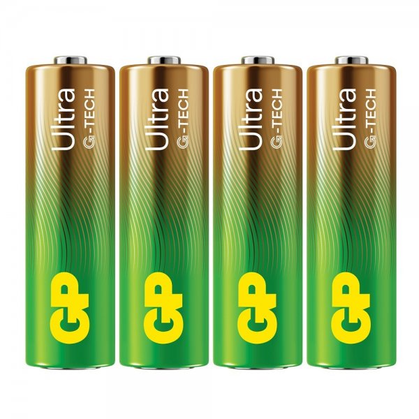GP Ultra Alkaline AA-paristo 15AU/LR6 4 kpl:n pakkaus