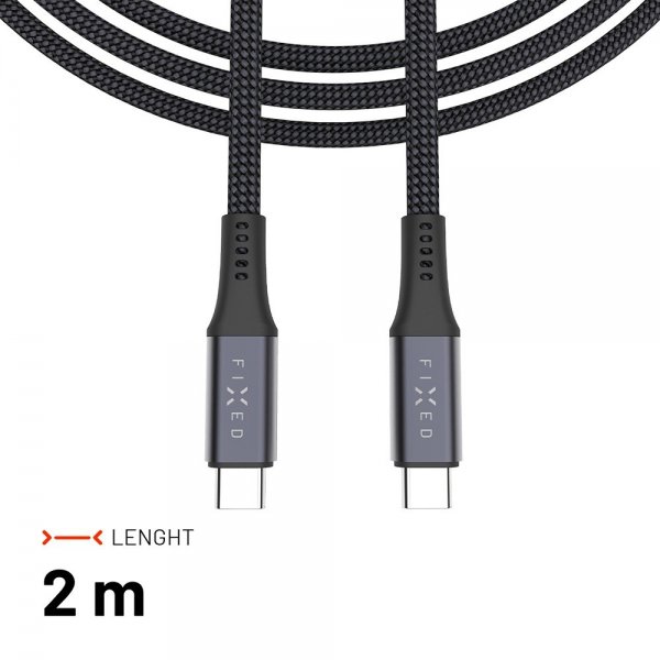 Fixed USB-C-mediallinen USB4 Gen 2 -kaapeli 240W 1,2m