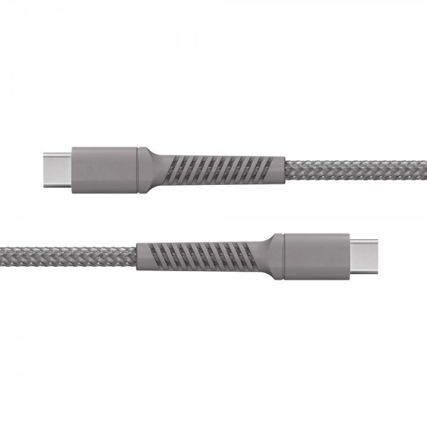 X2O USB-C–USB-C-kaapeli Longlife 100 W 2 m harmaa