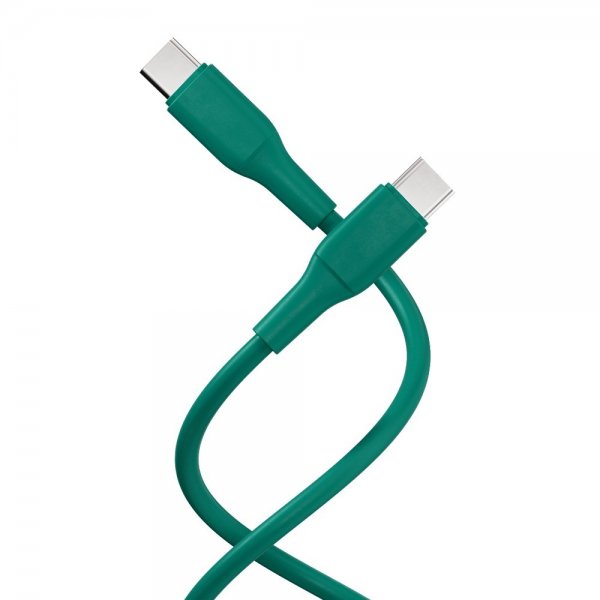X2O USB-C–USB-C-kaapeli Superflex 60W 1,5 m Vihreä