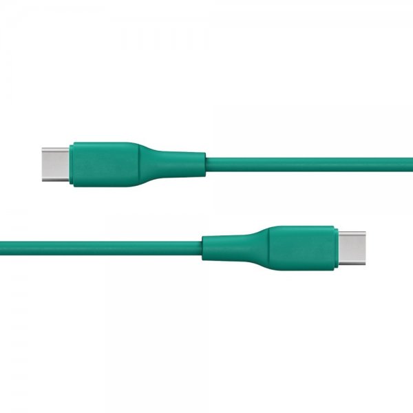 X2O USB-C–USB-C-kaapeli Superflex 60W 1,5 m Vihreä