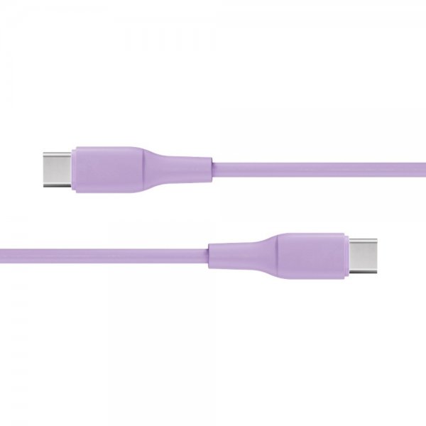 X2O USB-C–USB-C-kaapeli Superflex 60W 1.5m, pinkki