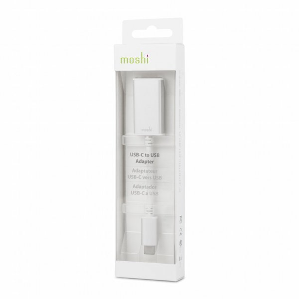 Moshi USB-C–USB-A-adapteri hopea