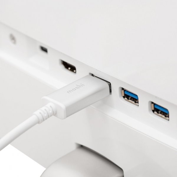 Moshi USB-C–DisplayPort-kaapeli 1,5 m valkoinen