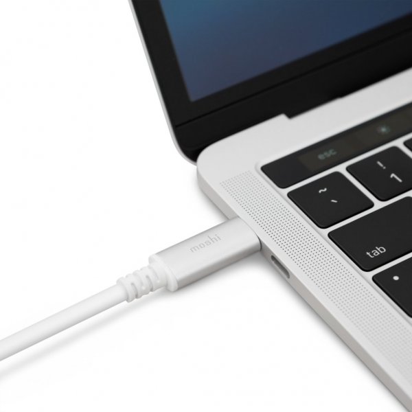Moshi USB-C–DisplayPort-kaapeli 1,5 m valkoinen