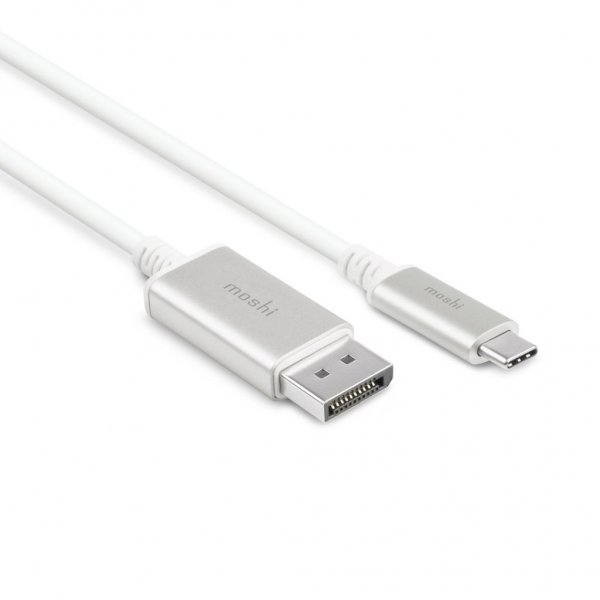 Moshi USB-C–DisplayPort-kaapeli 1,5 m valkoinen