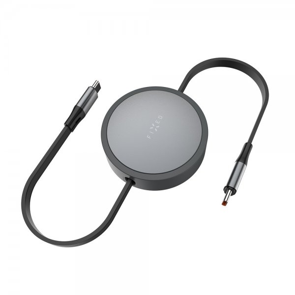 Kiinteä Ulosvedettävä Kaapeli USB-C 100W 1m Musta