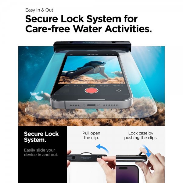 Spigen Vedenkestävä Kotelo Aqua Shield Läpinäkyvä