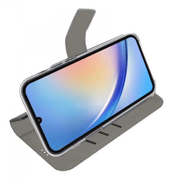 Celly Samsung Galaxy A35 -suojakotelo Wally Wallet Case, musta