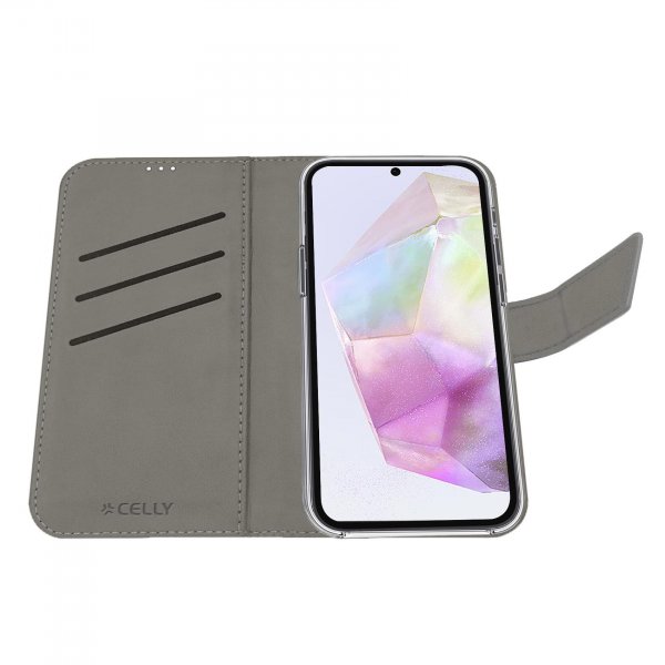 Celly Samsung Galaxy A33/A34 Fodral Wally Wallet Case Svart