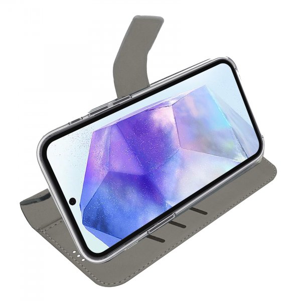 Celly Samsung Galaxy A56 -suojakotelo Wally Wallet Case, musta