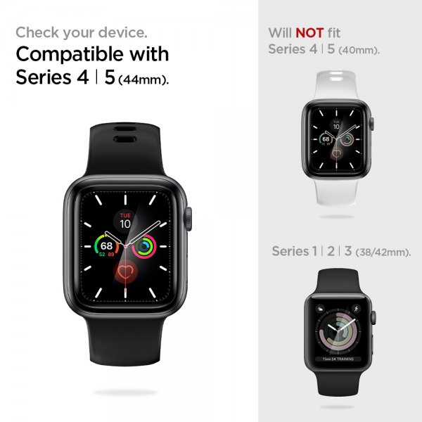 Spigen Apple Watch 44mm Näytönsuoja ProFlex EZ Fit 2-pakkaus