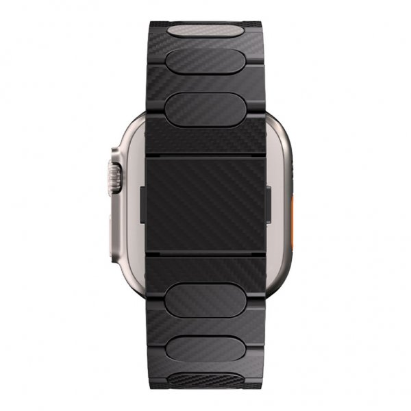 Just Mobile Apple Watch 44/45/46mm/Apple Watch Ultra -hihna hiilikuitua