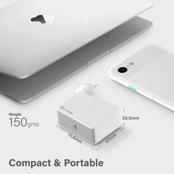 ALOGIC USB-C-seinälaturi 60W Travel Edition