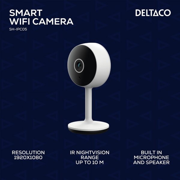 Deltaco Smart Home WiFi-kamera liiketunnistimella
