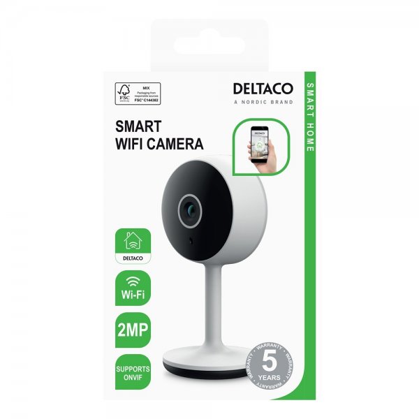 Deltaco Smart Home WiFi-kamera liiketunnistimella
