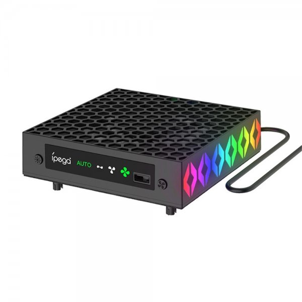 Ipega Xbox Series X -jäähdytystuuletin RGB-valolla ja kuulokepidikkeellä