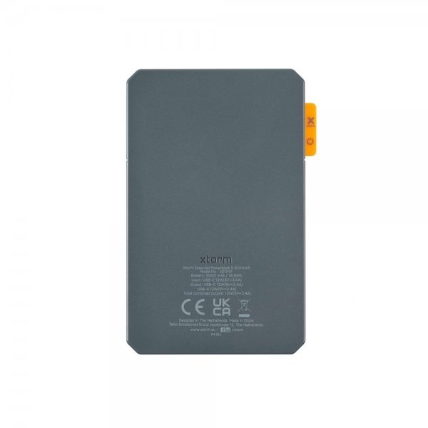 Xtorm Power Bank Essential 5000 mAh 15W USB-C & USB-A Charcoal Grey