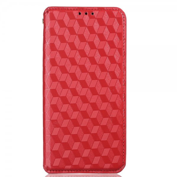Xiaomi 12/12X Kotelo Ruutukuvio Punainen
