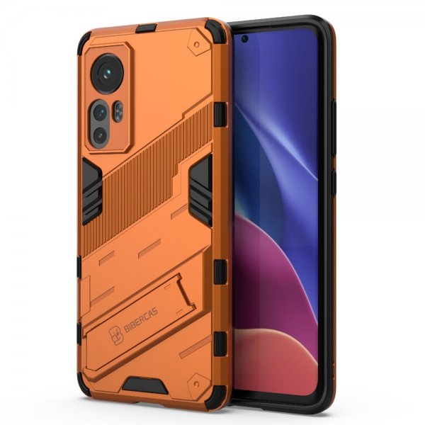 Xiaomi 12/12X Suojakuori jalustalla Oranssi