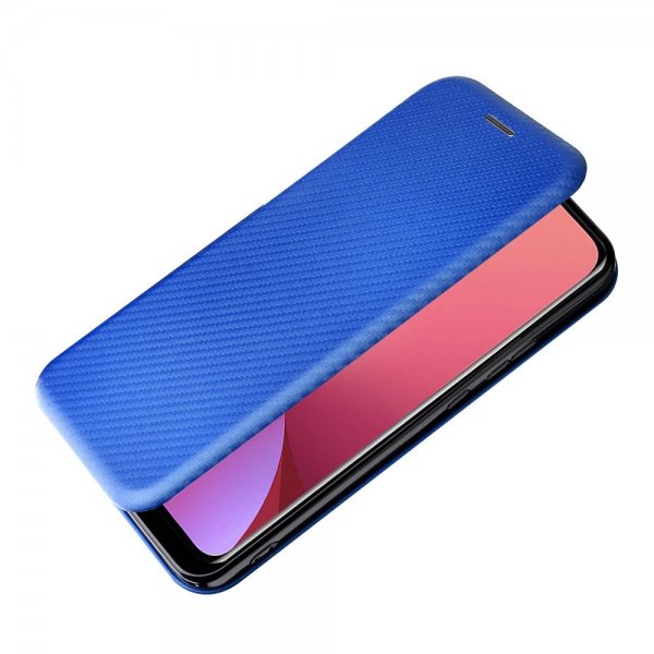 Xiaomi 12 Pro Kotelo Hiilikuitutekstuuri Sininen