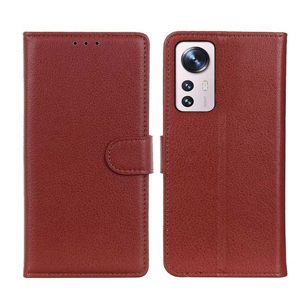 Xiaomi 12 Pro Kotelo Jalustalla Ruskea