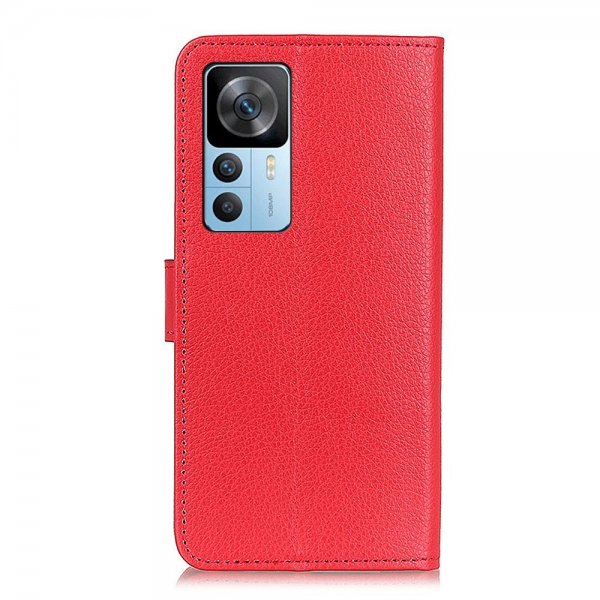 Xiaomi 12T/12T Pro Litsi Punainen Suojakuori