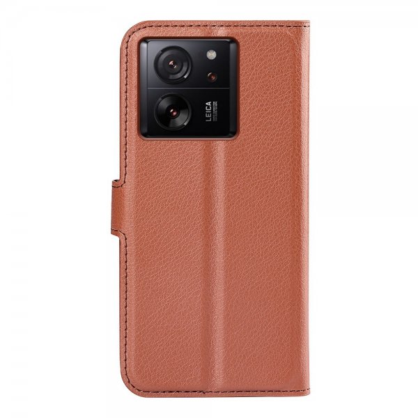 Xiaomi 13T/13T Pro Kotelo Litsi Ruskea