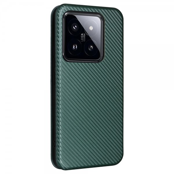 Xiaomi 14-kuori hiilikuitutekstuurilla, vihreä
