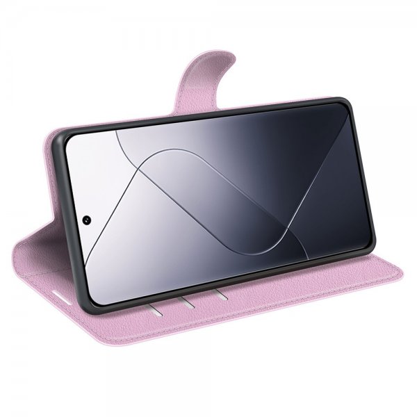 Xiaomi 14 Litchi-kuori pinkki