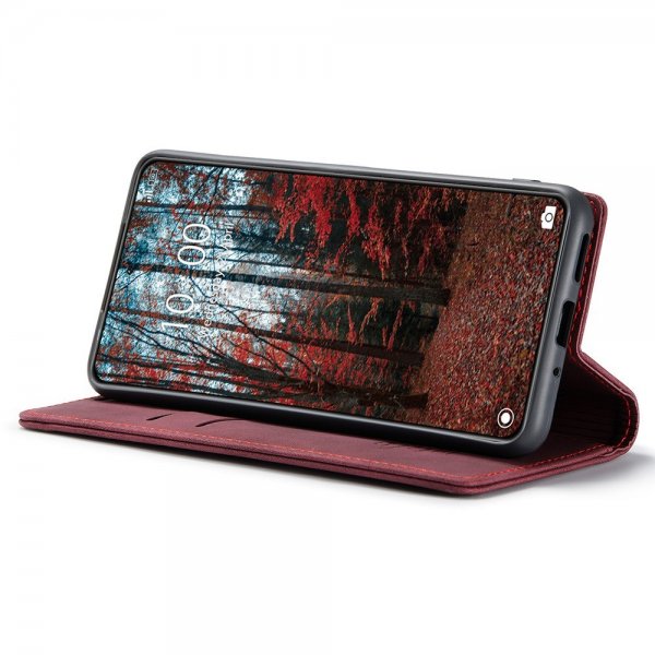 CaseMe Xiaomi 14 Kotelo Retro Flip Punainen
