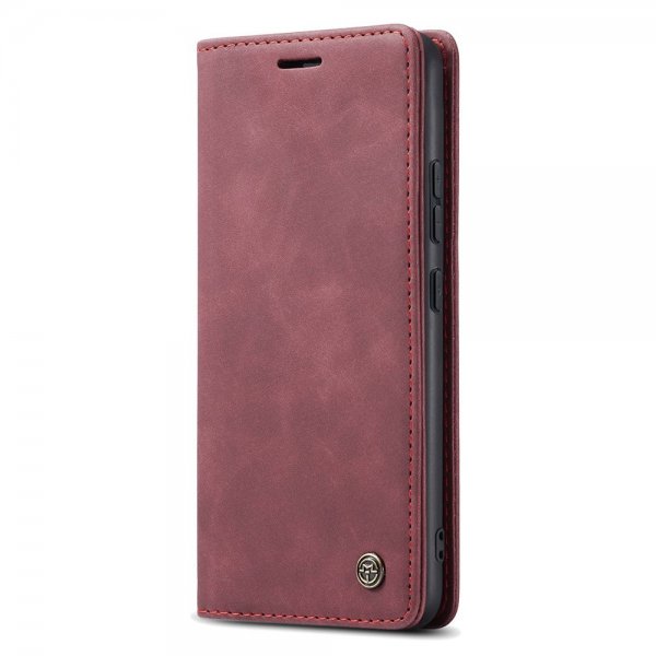 CaseMe Xiaomi 14 Kotelo Retro Flip Punainen