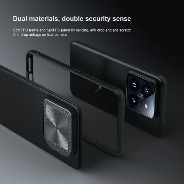 Nillkin Xiaomi 14 Suojakuori CamShield Prop MagSafe Sininen