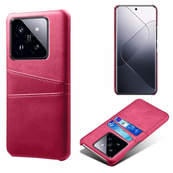 Xiaomi 14 Suojakotelo, Kaksi Korttipaikkaa, Magenta