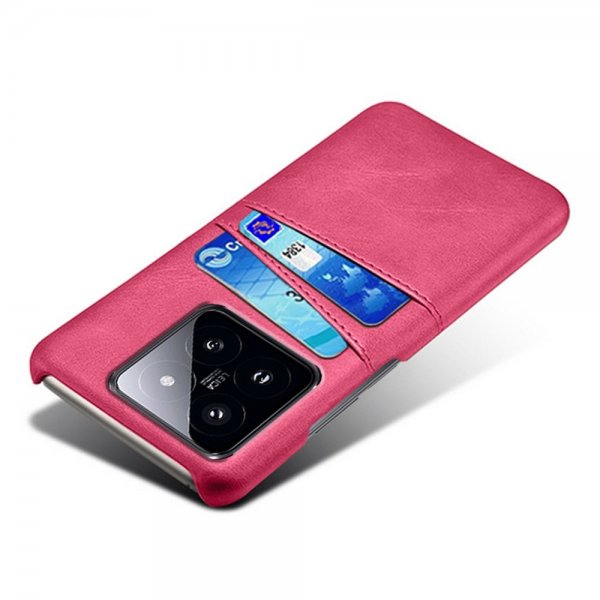 Xiaomi 14 Suojakotelo, Kaksi Korttipaikkaa, Magenta