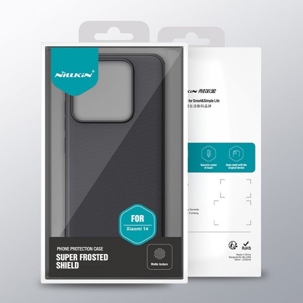 Nillkin Xiaomi 14 -suojakuori Super Frosted Shield, musta